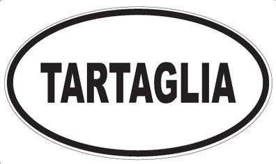 TARTAGLIA - Oval Sticker