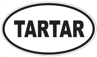TARTAR - Oval Sticker