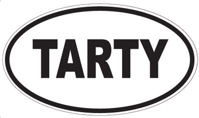 TARTY - Oval Sticker