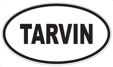 TARVIN - Oval Sticker