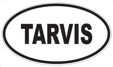 TARVIS - Oval Sticker