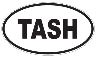 TASH - Oval Sticker