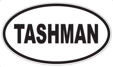TASHMAN - Oval Sticker