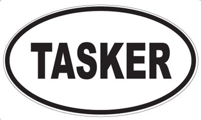 TASKER - Oval Sticker