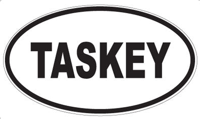 TASKEY - Oval Sticker