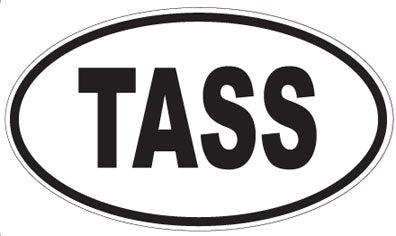 TASS - Oval Sticker