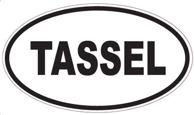 TASSEL - Oval Sticker