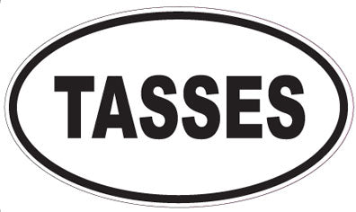 TASSES - Oval Sticker