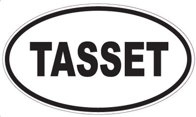 TASSET - Oval Sticker