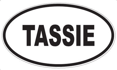 TASSIE - Oval Magnet