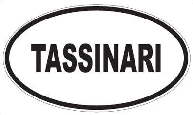 TASSINARI - Oval Sticker