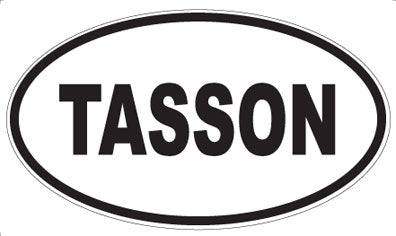 TASSON - Oval Sticker