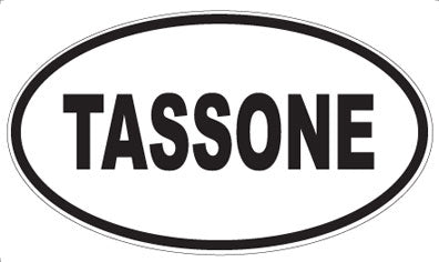 TASSONE - Oval Sticker