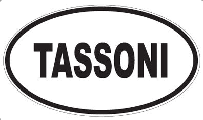 TASSONI - Oval Sticker