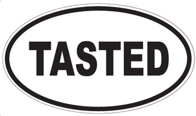 TASTED - Oval Sticker