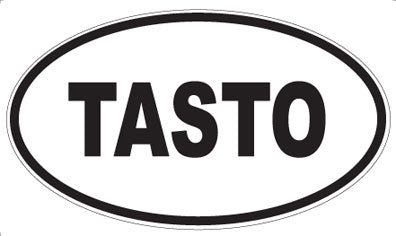 TASTO - Oval Sticker