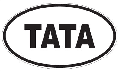 TATA - Oval Sticker