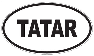 TATAR - Oval Sticker
