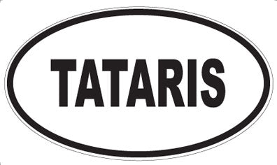 TATARIS - Oval Sticker
