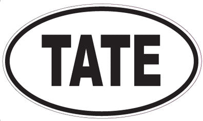 TATE - Oval Sticker