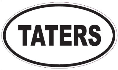 TATERS - Oval Sticker
