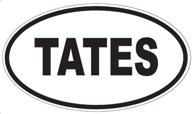 TATES - Oval Magnet