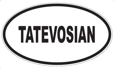 TATEVOSIAN - Oval Sticker