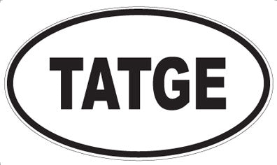 TATGE - Oval Sticker