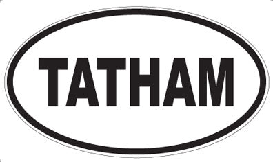 TATHAM - Oval Sticker