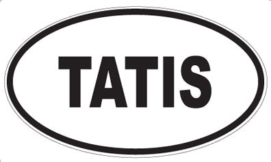 TATIS - Oval Sticker
