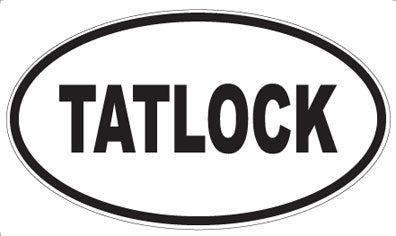 TATLOCK - Oval Sticker