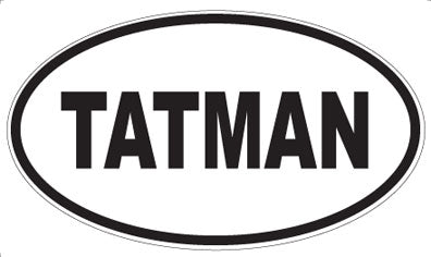 TATMAN - Oval Sticker