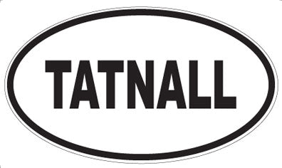 TATNALL - Oval Sticker