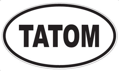 TATOM - Oval Sticker