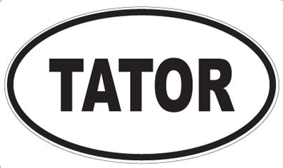 TATOR - Oval Sticker