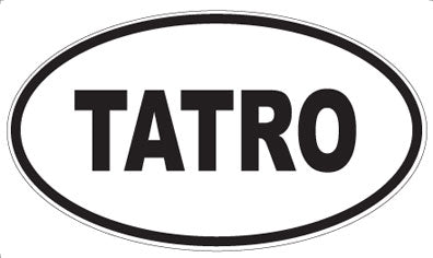 TATRO - Oval Sticker