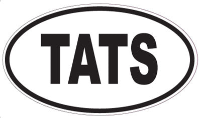 TATS - Oval Sticker