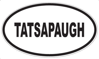 TATSAPAUGH - Oval Sticker