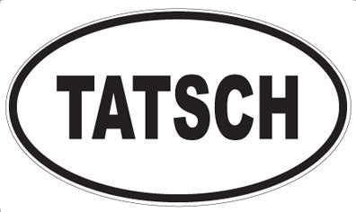 TATSCH - Oval Sticker