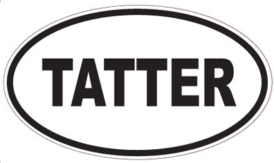 TATTER - Oval Sticker