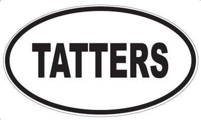 TATTERS - Oval Sticker