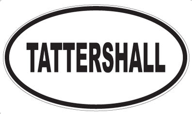 TATTERSHALL - Oval Sticker