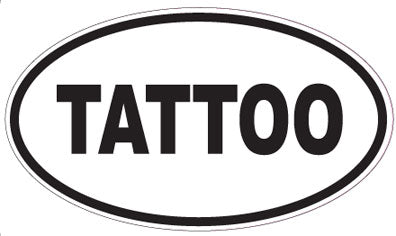 TATTOO - Oval Sticker