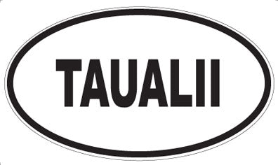 TAUALII - Oval Sticker