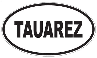 TAUAREZ - Oval Sticker