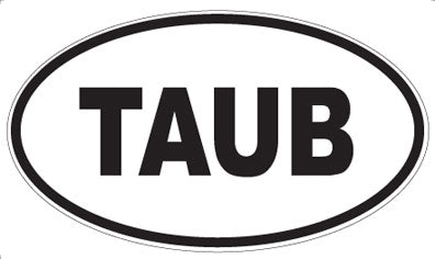 TAUB - Oval Sticker