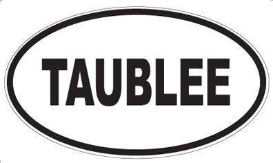 TAUBLEE - Oval Sticker