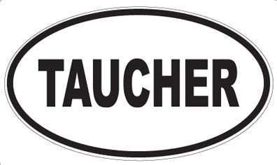 TAUCHER - Oval Sticker