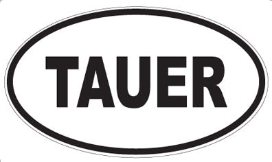 TAUER - Oval Sticker
