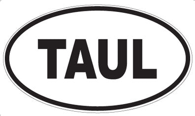 TAUL - Oval Sticker
